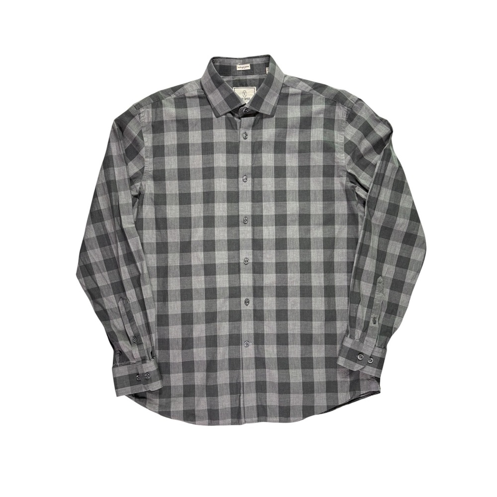 Todd Snyder Melange Button Up Shirt 16.5 34/35 L Buffalo Plaid Check Work Preppy